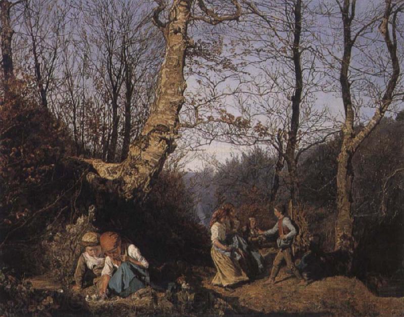 Ferdinand Georg Waldmuller Early Spring in the Vienna Woods Spain oil painting art